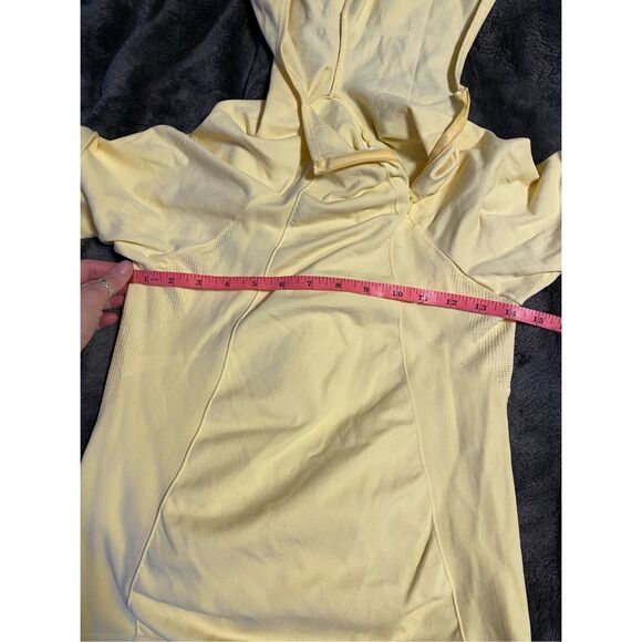 Adidas Bright Yellow Zip Running Hoodie, Women's Size Medium - Picture 8 of 9